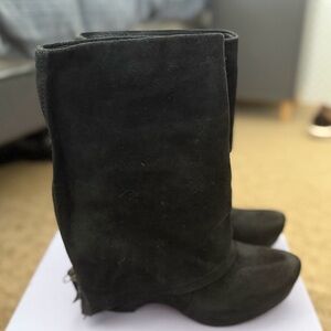 Vera Wang Lavender Label Black Heeled Boots